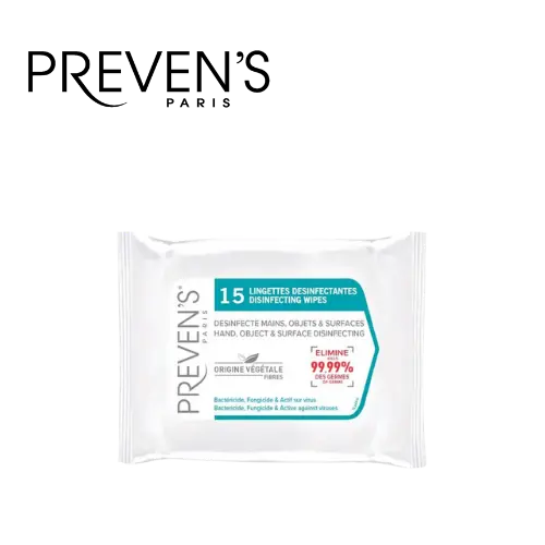 PREVENS LINGETTE DESINFECTANTE x15