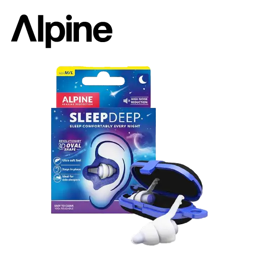 ALPINE 1 PAIRE DE BOUCHONS D'OREILLES SLEEPDEEP