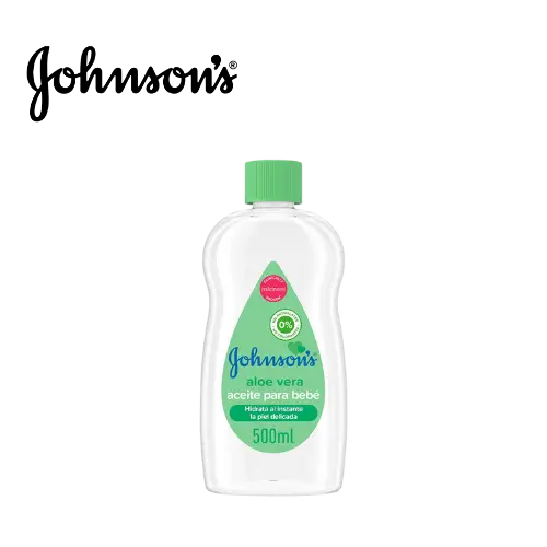 J&J JOHNSONS HUILE BÉBÉ  ALOE VERA 500ML