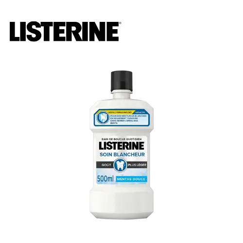 [401V2] LISTERINE BAIN DE BOUCHE BLANCHEUR 500ML