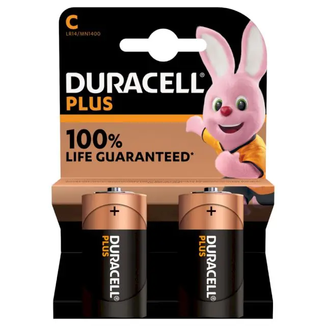 DURACELL PILES C ALCALINES PLUS x 2