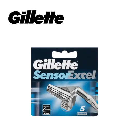 GILLETTE LAMES RASOIR SENSOR EXCEL x 5
