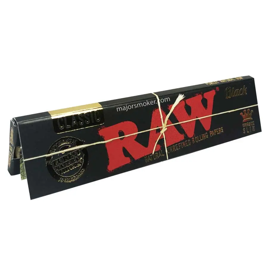 RAW CARNET FEUILLES BLACK (PACK DE 50)