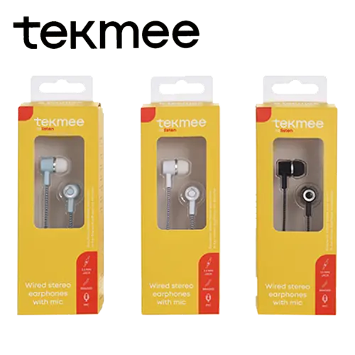 TEKMEE ECOUTEURS STEREO FILAIRES MICRO 