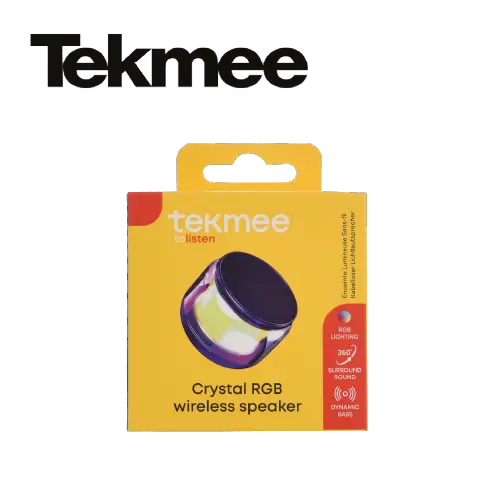 TEKMEE ENCEINTE SANS FIL CRISTAL RVB