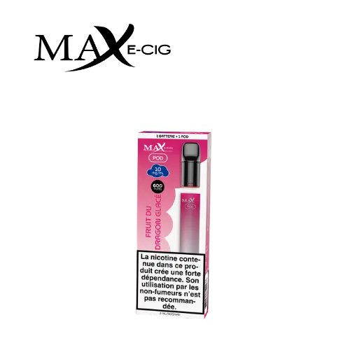MAX E-CIG CIGARETTE ELECTRONIQUE FRUIT DU DRAGON GLACE 10ML 