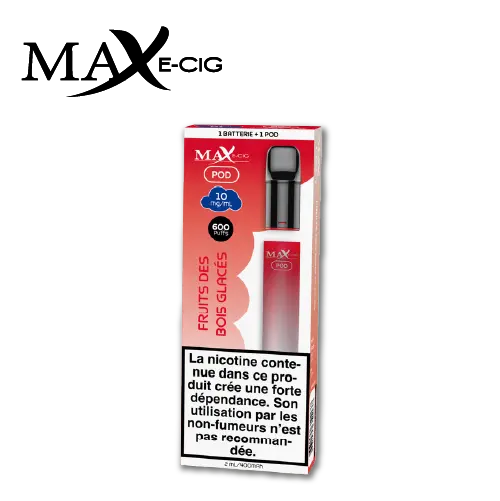 MAX E-CIG CIGARETTE ELECTRONIQUE 10ML FRUITS DES BOIS GLACES