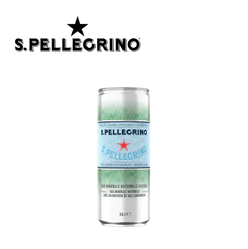 EAU MINERALE GAZEUSE SAN PELLEGRINO SLIM CAN 33CL