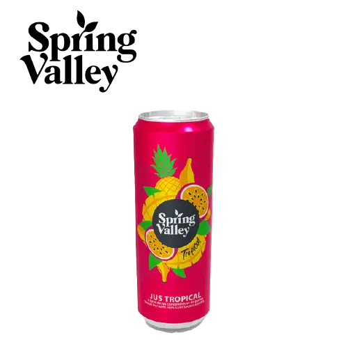 [2100] SPRING VALLEY 100% JUS TROPICAL SCAN 33CL