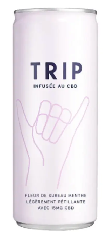 TRIP SUREAU MENTHE CBD SLIM CAN 25CL