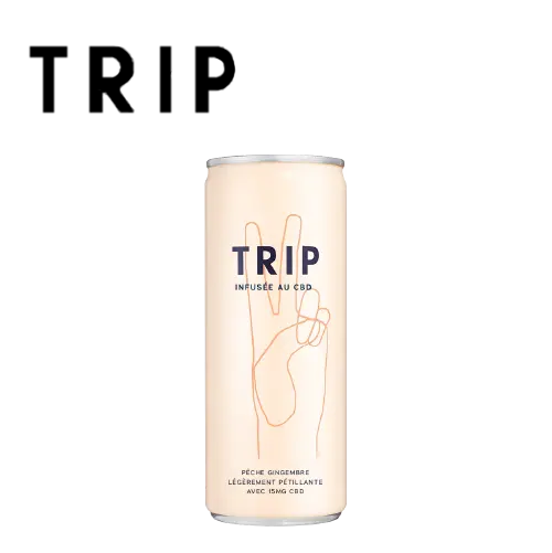 TRIP PECHE GINGEMBRE CBD SLIM CAN 25CL