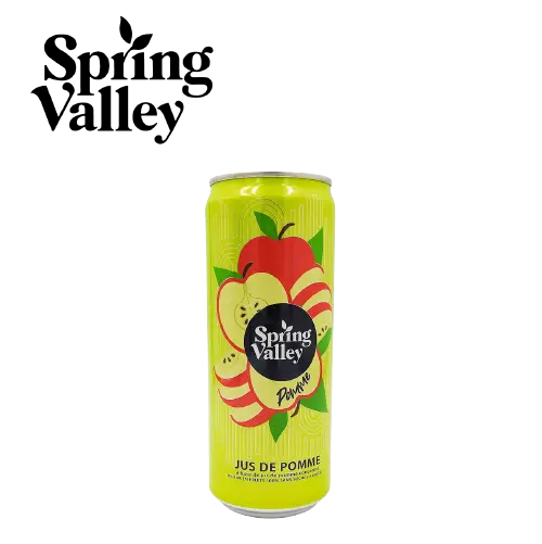 [2100V3] SPRING VALLEY 100% JUS POMME SCAN 33CL