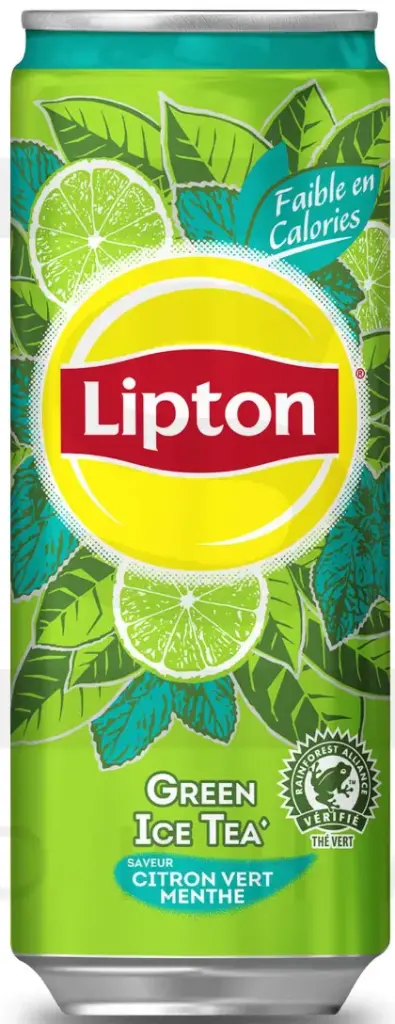 LIPTON GREEN ICE TEA MENTHE CITRON VERT SCAN 33CL