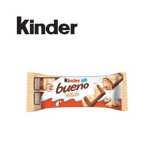 [3005V1] KINDER BUENO  WHITE 2 BARRES - 39G 