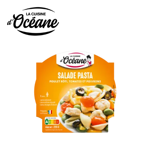 CUISINE OCEANE SALADE POULET PÂTES CRUDITÉS 220G 