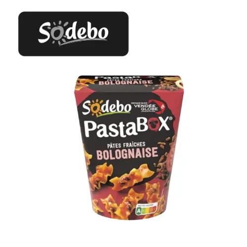 PATES SODEBO PASTABOX FUSILLI A LA BOLOGNAISE 330G