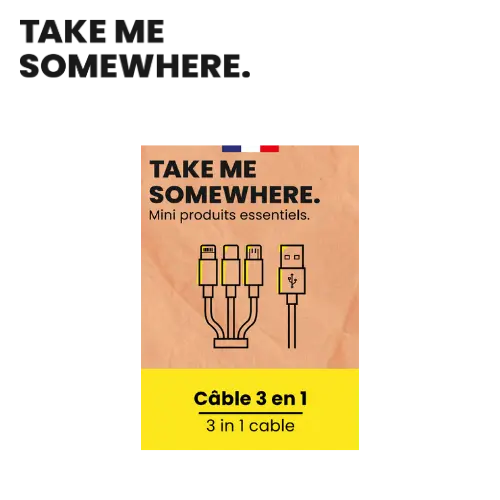 [BBC3E1] BOITE BLANCHE CABLE 3 EN 1