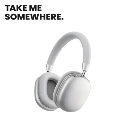 CASQUE AUDIO BLUETOOTH ARGENT  