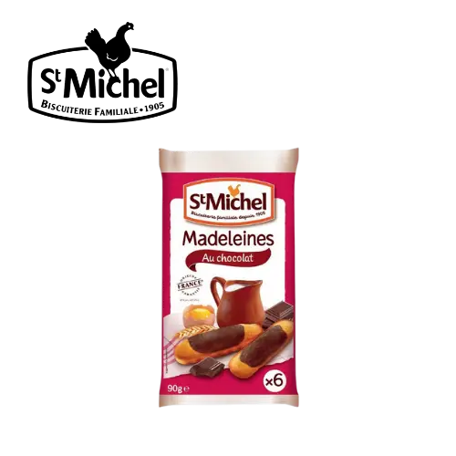ST MICHEL MADELEINE LONG CHOCO 90G 