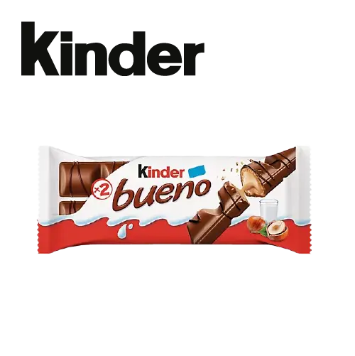 [3005] KINDER BUENO LAIT ET NOISETTES 2 BARRES - 43G 