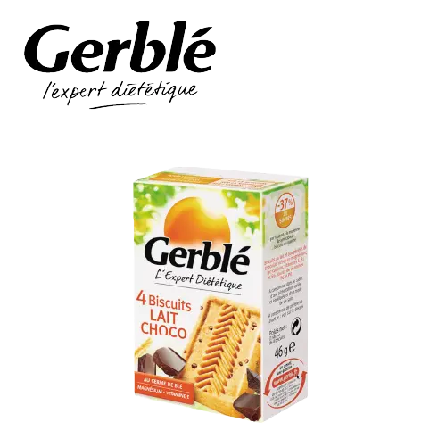 GERBLE 4 BISCUIT LAIT CHOCO POCKET 46G 