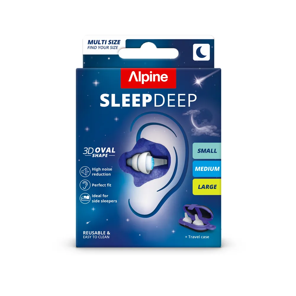 ALPINE 3 PAIRES DE BOUCHONS D'OREILLES SLEEPDEEP S/M/L