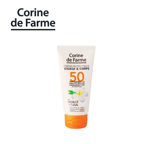 [640] CORINE DE FARME CRÈME SOLAIRE PROTECTRICE SPF 50 VISAGE & CORPS 50ML