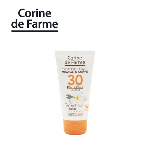 [640V1] CORINE DE FARME CRÈME SOLAIRE PROTECRICE SPF 30 VISAGE & CORPS 50ML