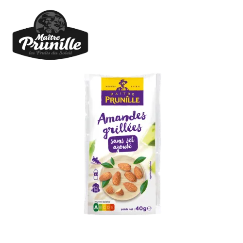 MAÎTRE PRUNILLE AMANDES GRILLÉES SANS SEL AJOUTÉ 40G