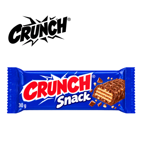 CRUNCH GAUFRETTE CHOCOLAT BARRE 30G