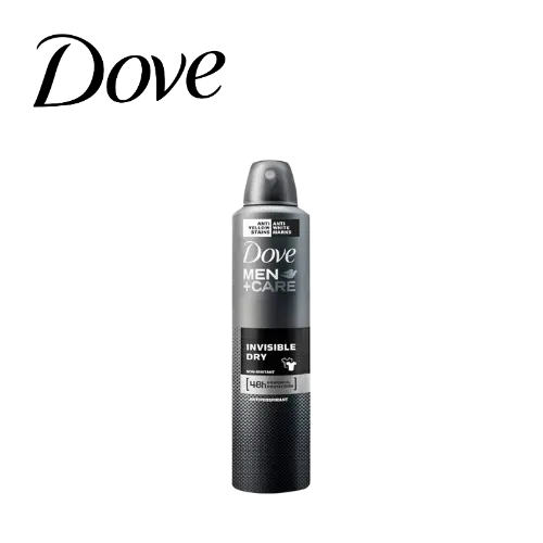 DOVE DEODORANT SPRAY MEN INVISIBLE 250ML