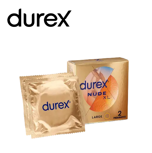 DUREX PRESERVATIFS NUDE XL x 2