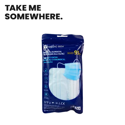 [1007] MASQUE 3 PLIS JETABLE TYPE 2R x10 MEDIC