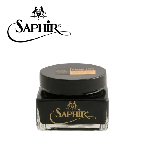[910V2] SAPHIR CIRAGE CREME LUXE NOIR 75ML
