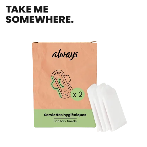 ALWAYS VOILE COTON BIO - SET DE 2 UNITES