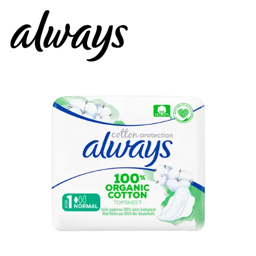 [281] ALWAYS SERVIETTES VOILE COTON BIO x11