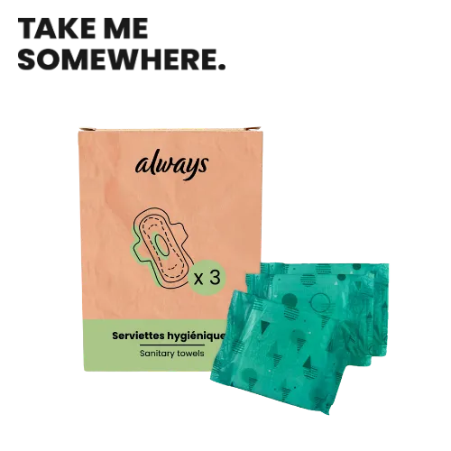 [280V3] ALWAYS ULTRA - SET DE 3 SERVIETTES 