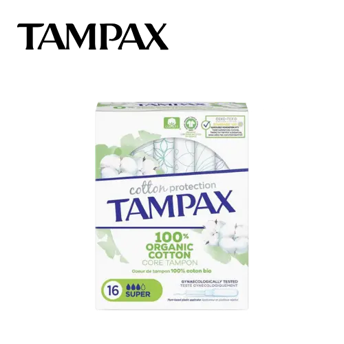 TAMPAX TAMPONS COTON BIO x16