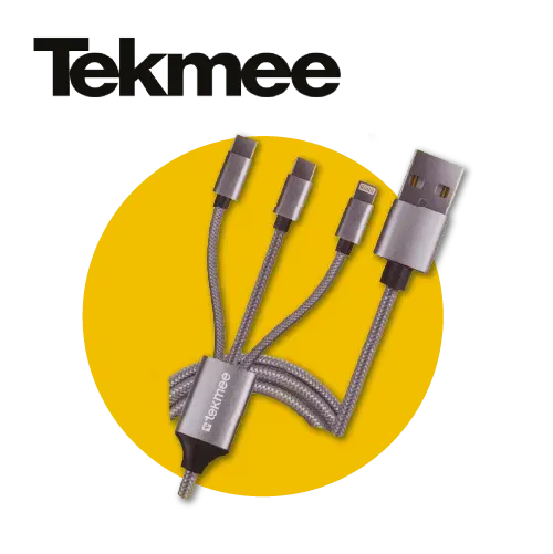 TEKMEE CABLE USB 3 EN 1-1 METRE