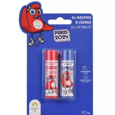 [1406V1] BAUME LEVRES JO MASCOTTE BLEU- ROUGE 5G