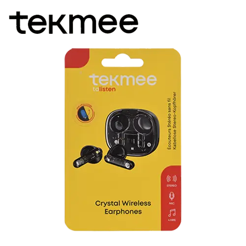 [815V2] ECOUTEURS STEREO TRANSP SANS FIL TEKMEE