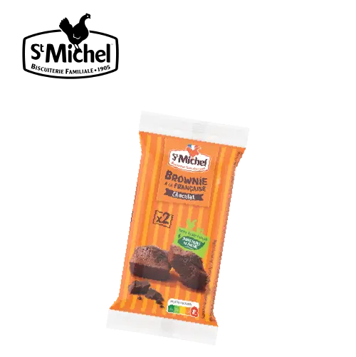 [3205] BROWNIES ST MICHEL CHOCO x 2 - 50G