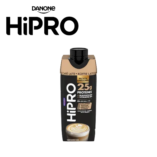 [2501] HIPRO BOISSON PROTÉINÉE CAFÉ LATTE UHT 33CL