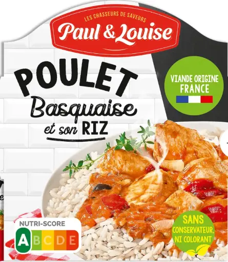 [3404] PAUL&LOUISE RIZ POULET BASQUAISE 285G