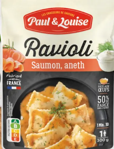 [3406] PAUL&LOUISE RAVIOLI SAUMON ANETH 300G