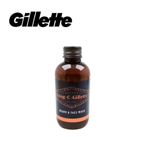 [326] GILLETTE KING NETTOYANT VISAGE ET BARBE 60ML