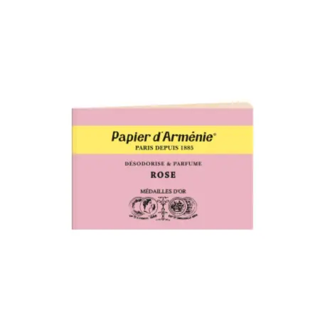 [916] PAPIER ARMENIE ROSE x 1 CARNET
