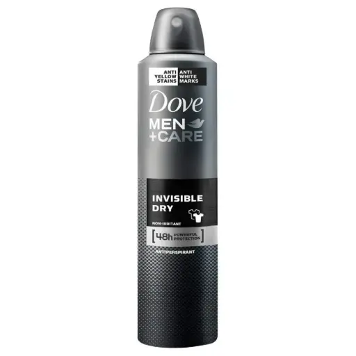 [100] DEODORANT SPRAY DOVE MEN INVISIBLE 250ML