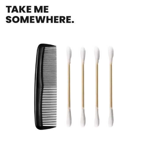 [923] PEIGNE + COTONS TIGES