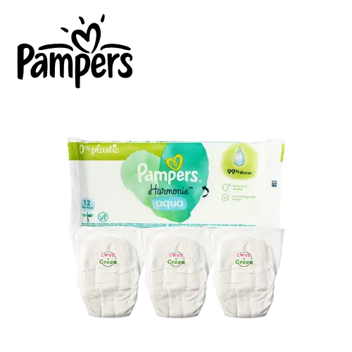 [1104] 3 COUCHES LOVE AND GREEN T4 + LINGETTES PAM